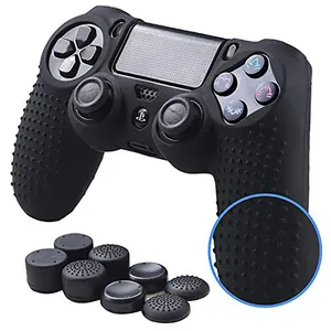 עבור ps4 בקר משחק עור סיליקון ps4 בקר כיסוי accesorios para para para ps4 בקר כיסוי אגודל מקל מגן