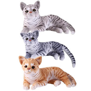 Simulazione stampa 3D peluche gatto peluche personalizzato OEM realistico peluche gatto realistico giocattoli di peluche - Product Image 1