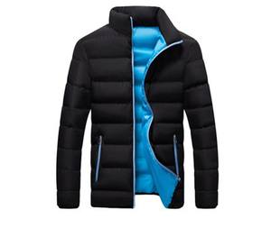 ז 'קט חורף קל לגברים עם מעמד צווארון לעמוד מעיל מרופד עבור סקי וטיולים רגליים חמים בגדים נעימים - Product Image 1