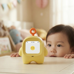 หุ่นยนต์อัจฉริยะ AI รองรับหลายภาษา ควบคุมด้วยเสียง นาฬิกาอัจฉริยะ อุปกรณ์อิเล็กทรอนิกส์อเนกประสงค์ เชื่อมต่อ Wi-Fi ชาร์จผ่าน USB - Product Image 3