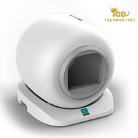 Bac à litière intelligent automatique pour chat, grande capacité 65L, bac à déchets 9L intégré, contrôle des odeurs, sécurité anti-pincement, vidage à une touche, silo