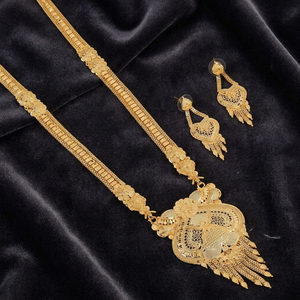 Vente en gros de bijoux en or 14K18K24K, bijoux de mode, design turc traditionnel, ensemble de bijoux longs, ensemble de bijoux de style Dubaï, Oro Joyeria - Product Image 3