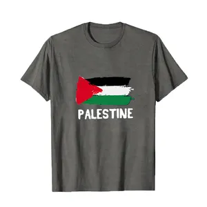Maglietta palestina da uomo di dimensioni personalizzate all'ingrosso 1ps camicia palestina gratuita da uomo
