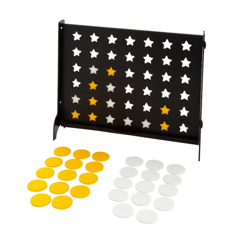 Custom Transparent Black Arylic Connect Four Outdoor Game Luxury 4 in a Row Board Game Lucite Connect 4 for Kids · image 5