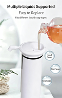 Distributeur automatique de savon mural 350 ml en ABS sans contact pour salle de bain - Vente en gros