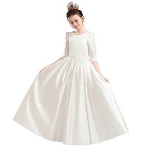 <span class=keywords><strong>Vestido</strong></span> de Comunión para Niñas, Diseño de Alta Calidad, Estilo Simple, <span class=keywords><strong>Vestido</strong></span> de Fiesta Infantil, Largo hasta el Suelo, Vestidos de Niña de las Flores - Product Image 1