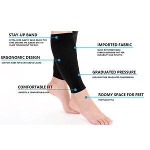 Rodillera DE SEGURIDAD antideslizante de compresión elástica ajustable, rodilleras de seguridad - Product Image 4