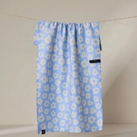 Serviettes de cuisine imprimées recto-verso en polyester recyclé et nylon microfibre gaufré, motifs pouvant être affichés des deux côtés