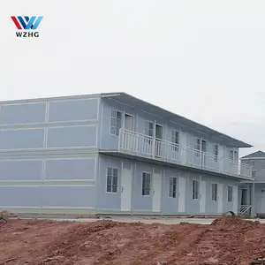 Tiongkok Australia Modul Prefab Mewah Rumah Kontainer Lipat 20 Kaki Kantor Kontainer untuk Hidup Tenaga Kerja