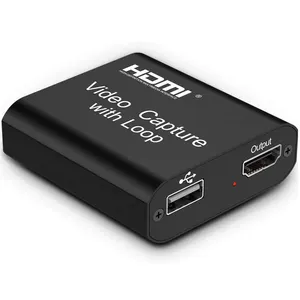 Full HD карта захвата видео HDMI устройство с петлей 1080P 4K видеомагнитофон HDMI захват