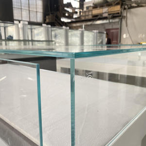 Weiße Minimalistische Schmuck-Vitrine Theke Gehärtetes Glas Vitrine für Kleine Accessoires & Boutique-Waren - Product Image 3