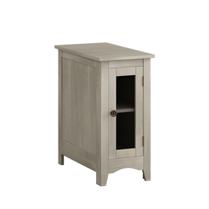 Table d'appoint rectangulaire étroite en placage gris 11,75 po. L x 21,75 po. L X 24,25 pouces. H pour les tables de chevet - Product Image 2