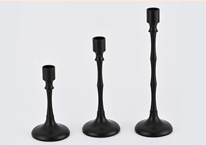 Light Luxury Style <strong>Candle</strong> <strong>Candle</strong> <strong>Holder</strong> Classical And Elegant Ornament Break-resistant Black <strong>Candle</strong> <strong>Holder</strong> - Product Image 4