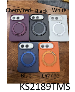 Étui de téléphone magnétique en cuir PU avec support rotatif et protection de la charnière pour iPhone Fold Samsung FOLD8/7/6 Flip 8/7/6 - Product Image 6