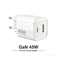 Chargeur USB C PD 45W en gros d'usine, adaptateur secteur USB mural PD3.0 avec prise EU/US Type C pour iPhone 17 Pro Max 16 15 14