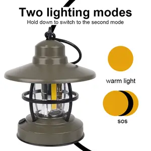 La luce di campeggio all'aperto più economica di potere della batteria ha condotto le luci di campeggio portatili della lanterna d'attaccatura della tenda