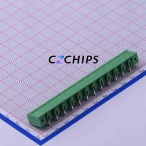 KF2EDGRM-7.62-12P Plug-in Terminal Block Bent Lead Through Hole,P=7.62mm Board-to-Board / Socket - Closed Screw Fixing 1x12P - Product Image 2