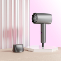Sèche-cheveux professionnel ionique DC Turbo avec 2 vitesses/3 réglages de chaleur Sèche-cheveux de voyage pour hôtel et maison 1400-1800W Garantie 1 an