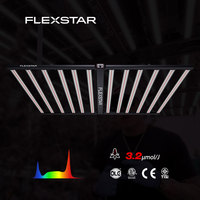 Système optique à lentille complète haute efficacité, étanche IP66 pour salles de culture commerciales, lampe de culture LED 1200w