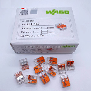 <span class=keywords><strong>221</strong></span>-412 วาโกส <span class=keywords><strong>221</strong></span>-413 <span class=keywords><strong>221</strong></span>-415 <span class=keywords><strong>221</strong></span>-612/613/<span class=keywords><strong>615</strong></span> <span class=keywords><strong>221</strong></span>-2411 <span class=keywords><strong>221</strong></span>-2401 สปริงปลั๊กอินคิวต์เทอร์มินัลแบบเสียบเร็ว ใช้ได้กับสายไฟแบบอ่อนและแบบแข็ง - Product Image 3