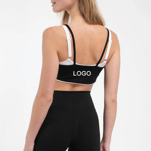 <span class=keywords><strong>Oem</strong></span> יצרן מותאם אישית לוגו ניגודיות נשים כפולה שכבות ספורט עם רצועה מתכווננת - Product Image 2