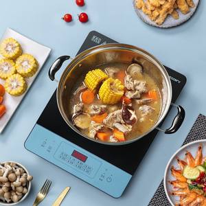 Table de cuisson à induction Midea Glacier Blue, un seul brûleur, commande tactile, cuisinière électrique pour la cuisine à domicile - Product Image 2