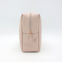 Pochette de voyage personnalisée en PVC grande capacité, résistante à l'eau, avec plaque logo, pour cosmétiques et soins de la peau, avec fermeture éclair