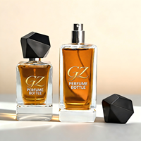 Flacon de parfum de luxe du fabricant, haute qualité, 100 ml, flacon de parfum rectangulaire 50 ml, flacon de parfum en verre, Dubaï, pour hommes