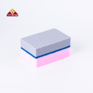 JYM-0262 Éponge <span class=keywords><strong>magique</strong></span> nano composite bleu gris clair, tampon de nettoyage multi-usages, directement de l'usine, en stock - Product Image 1