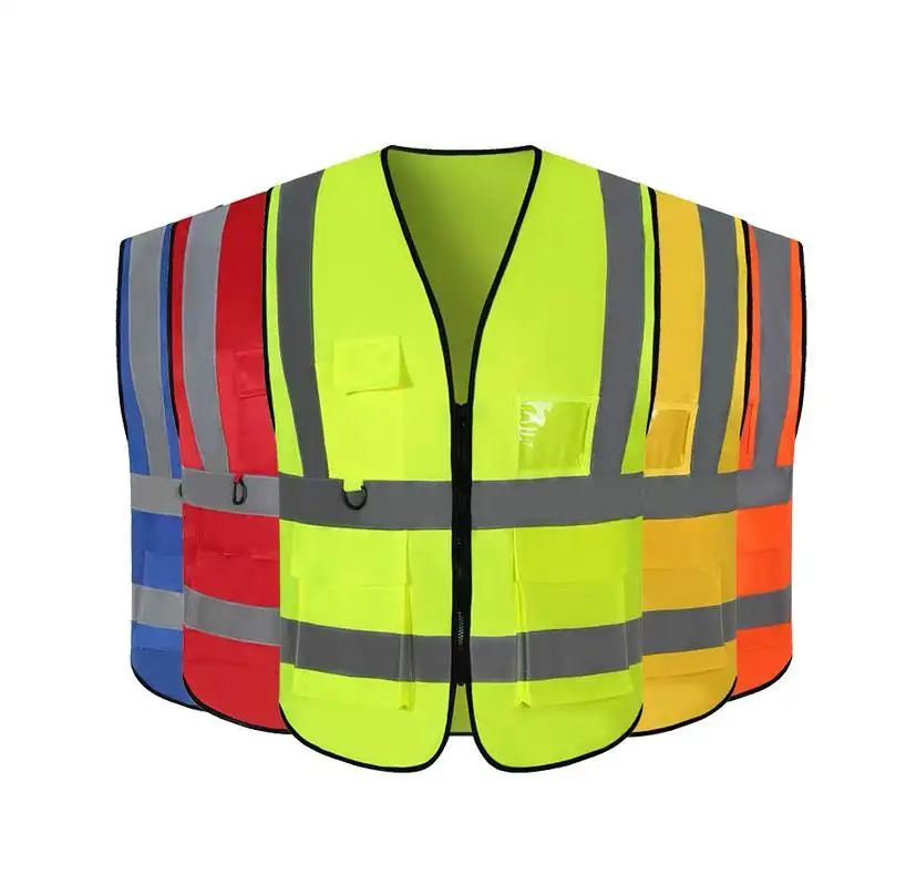 Hoge Zichtbaarheid Reflecterende Winter Veiligheidsvest Ademende Goedkope Werkkleding Heren Reflecterende Vest Jas Hi Vis Werkkleding