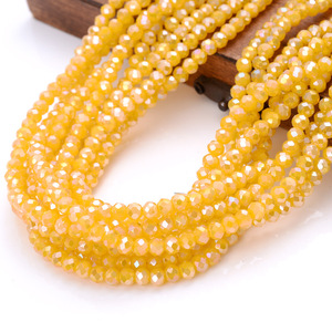 JC vente en gros de <span class=keywords><strong>perles</strong></span> rondelle en cristal <span class=keywords><strong>perles</strong></span> de verre couleur AB 4mm pour la fabrication de bijoux <span class=keywords><strong>perles</strong></span> de cristal chaîne - Product Image 5