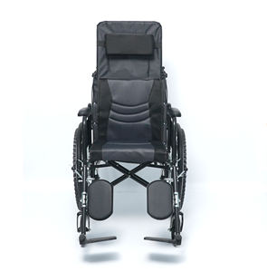 Silla de Ruedas Manual Reclinable de Acero al Carbono para Cuidado en el Hogar con Marco Impreso y Asiento con Ruedas Cómodo - Product Image 3