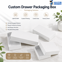 Boîte en carton ondulé personnalisée, résistante aux chocs, robuste, recyclable, de couleur blanche, au design minimaliste, pour collier, bracelet, cadeau, prix de gros