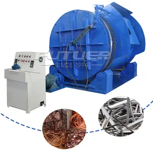 Tilt Smelting Furnace Scrap Lead Recycling and Casting Return Mixing Tilt Rotary Furnace 5 Ton Factory Made