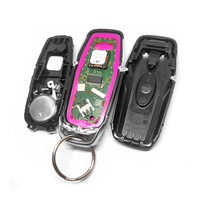Llave de Coche Inteligente de Repuesto con Control Remoto de 3 Botones y 433mhz, Llave de Encendido, Llave de Auto sin Llave, Hoja de Llave en Blanco