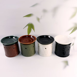 Brûleur d'encens à huile essentielle en céramique chauffante à bougie multicolore utilisé pour le parfum quotidien dans la salle de yoga SPA dispositif de fusion de cire - Product Image 4