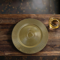 Assiettes de Présentation Rondes en Plastique PP de Luxe, Durables, Vente en Gros, Motifs Personnalisés pour Mariages, Hôtels, Fêtes, Vaisselle Fujian