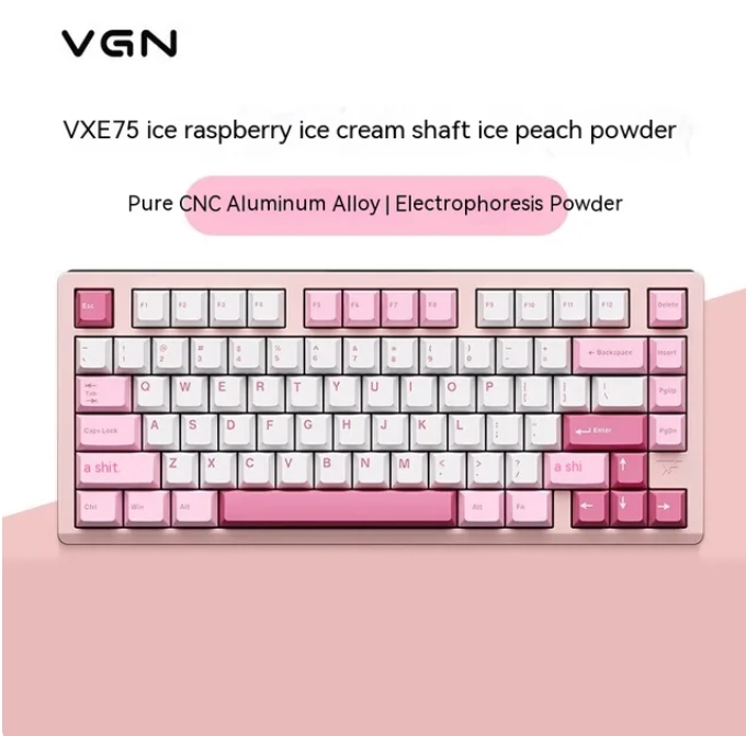 VGNVXE75メカニカルキーボードアルミニウム合金3モードワイヤレス