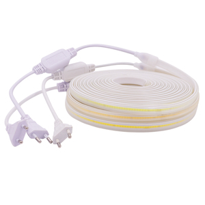 Bande <span class=keywords><strong>LED</strong></span> COB AC 110V 220V US EU prise IP65 <span class=keywords><strong>étanche</strong></span> 3000K 4000K 6000K décoration extérieure <span class=keywords><strong>ruban</strong></span> Flexible lampe <span class=keywords><strong>LED</strong></span> FOB - Product Image 6