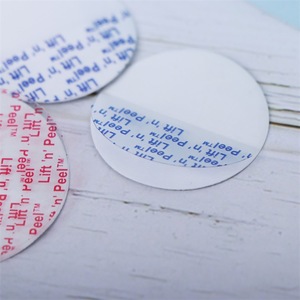 Miếng đệm nhựa PP & <span class=keywords><strong>PE</strong></span> dễ xé, lớp lót niêm phong bằng giấy bạc nhôm nửa cán 15mm dùng cho bao bì tạo bọt - Product Image 1