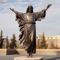 Grand extérieur religieux sainte famille grandeur nature jésus Bronze Statues Christ jésus résurrection laiton Statues Sculpture à vendre