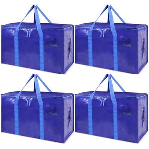 Heavy Duty Extra Large Waterproof Zippers Moving Storage <b>Totes</b> Bags With Backpack Straps and Strong Handles - Product Image 1