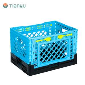 Boîte de rangement Tianyu T750D à chargement élevé, 40 L, ouverte en haut, 40 kg, empilable, en plastique PP durable, pour garage et camping - Product Image 1