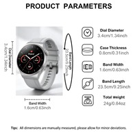 Montre connectée universelle à bracelet avec chargement sans fil et écran compact pour affichage en magasin et programmes d'achat en gros