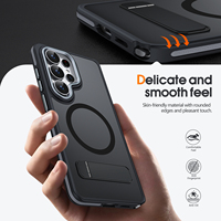 Étui de téléphone robuste et résistant aux chocs en TPU+PC pour Samsung S26 Ultra S24 Plus, coque arrière antichoc avec protection magnétique