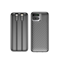 Hot Sale 50000mAh Power bank mit 2 in 1 Schnell ladekabel Hohe Kapazität 40000mAh 30000mAh 20000mAh Großhandel Power Bank