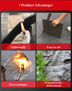 Tablero de <span class=keywords><strong>Madera</strong></span> Simulada Pu Immortal Wood, Tablero con Textura de <span class=keywords><strong>Madera</strong></span>, Piedra con Textura de <span class=keywords><strong>Madera</strong></span>, Revestimiento de Fondo Antiguo, Tablero de Pared Exterior - Product Image 6