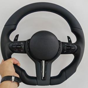 Zwart lederen stuurwiel M Performance voor BMW F30 F31 F10 F32 F33 F39 F80 F82 F87 E84 E83 2 3 5 Serie X1 X2 X3 X4 X5 X6 - Product Image 1