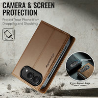 Nouvelle coque magnétique en cuir CaseMe pour iPhone Duo avec porte-cartes intégré