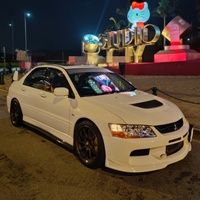 Veidt compatible avec Mitsubishi 2005-07 EVO 9 MR SE, lèvre avant en fibre de verre, lèvre de pare-chocs avant, spoiler avant